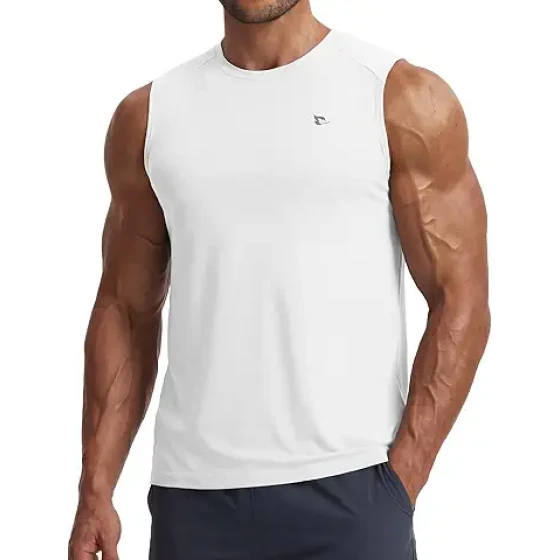 baleaf 男士无袖背心 运动肌肉T恤 速干防晒 UPF 50+ 运动健身服