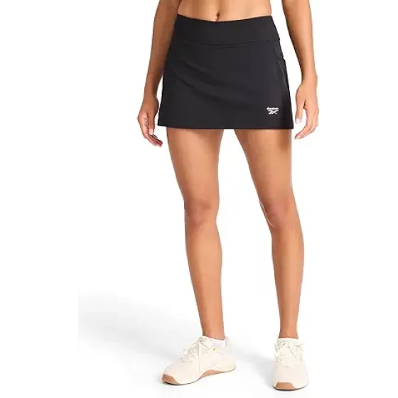 Reebok 女款 Break Point 短裙，黑色