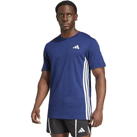 阿迪达斯男士训练必备 Feelready 三条纹 T 恤