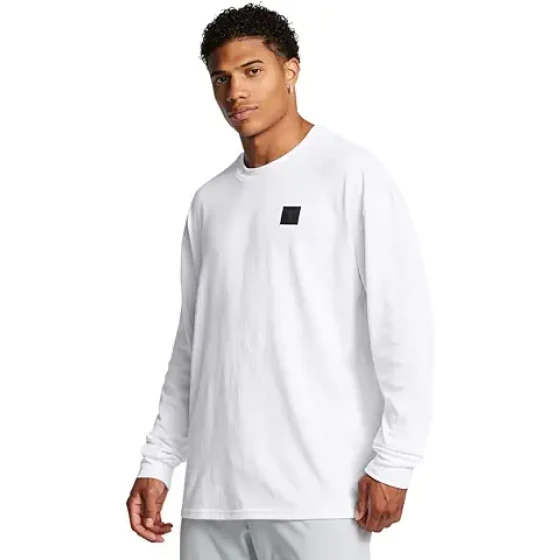 Under Armour 男士 Project Rock 袖口短袖 T 恤