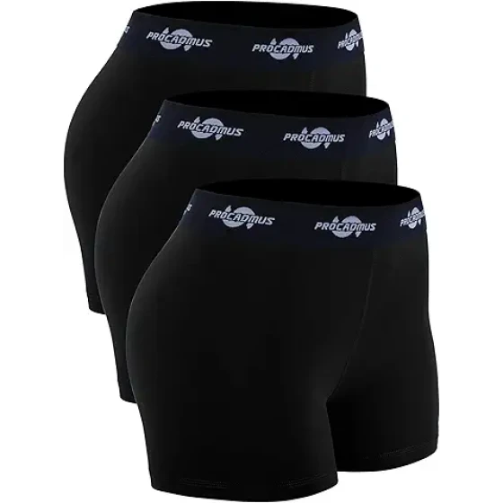 CADMUS 女式弹力排球短裤 3 英寸压缩专业短裤