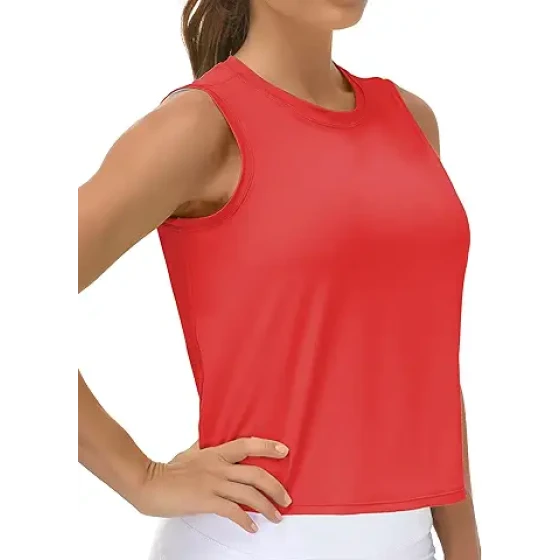 THE GYM PEOPLE 女士冰丝速干无袖运动上衣