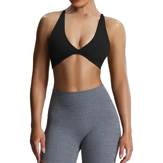 Aoxjox 女士运动文胸 Fitness Metamorph Sienna Twist 瑜伽短款背心