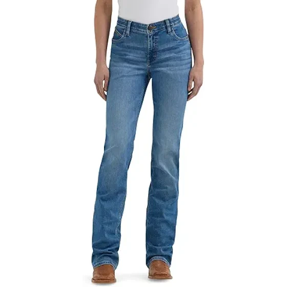 Wrangler 女士高级贴片 Mae 高腰牛仔裤