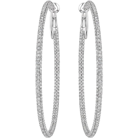 列维耶夫 “星光交响曲”18K白金钻石耳环，4.5克拉