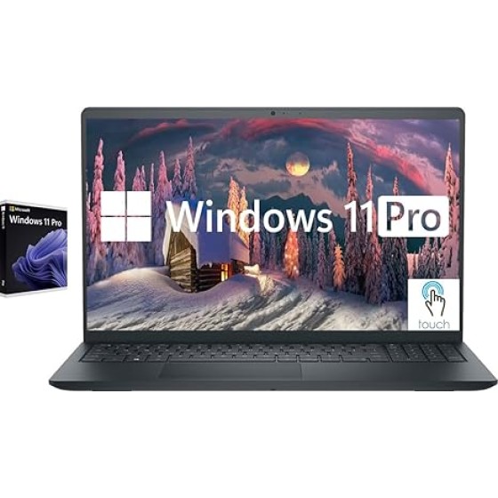 戴尔 Inspiron 触控笔记本电脑，15.6 英寸商务/学生笔记本电脑，Windows 11 专业版，16GB 内存，1TB 固态硬盘，英特尔 i5-1155G7 处理器，全高清 IPS 显示屏，数字小键盘
