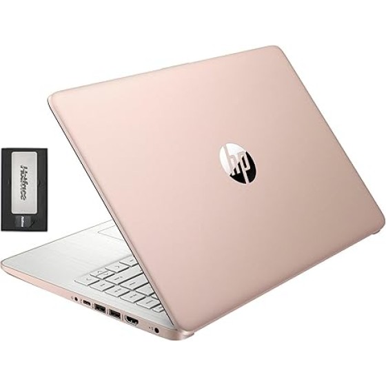 HP Stream 14英寸高清BrightView笔记本电脑，英特尔N150处理器，16GB内存，416GB存储（128GB eMMC + 288GB扩展坞套装），英特尔UHD显卡，720p摄像头，Wi-Fi