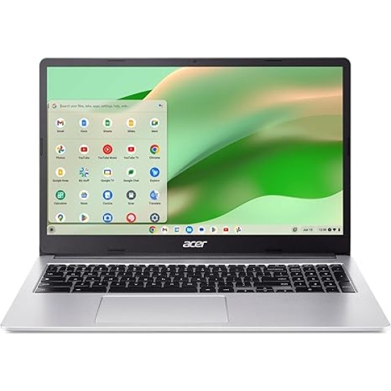 宏碁 Chromebook 315 笔记本电脑 | 英特尔赛扬 N4500 处理器 | 15.6 英寸全高清 IPS 显示屏 | 英特尔 UHD 显卡 | 4GB LPDDR4X 内存 | 64GB eMMC 存储 | 英特尔 Wi-Fi 6 |