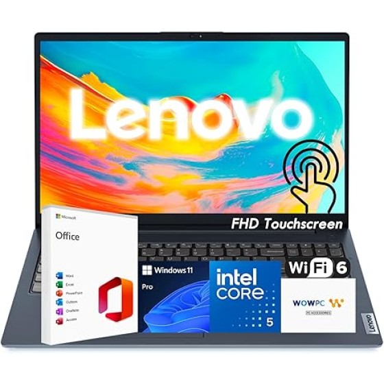 联想 IdeaPad 商务笔记本电脑，15.6 英寸 FHD 触控显示屏，英特尔第 13 代十核 i5 处理器（最高可达 4.6 GHz），16GB 内存，1TB 固态硬盘，支持 Copilot AI 驾驶辅助系统