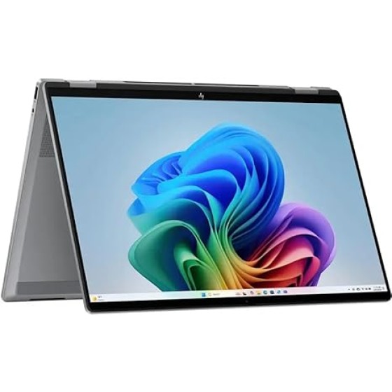 HP OmniBook X FILP Copilot+ PC 16 英寸 2K 触控二合一笔记本电脑，AMD Ryzen AI 5 340 处理器，16GB DDR5 内存，512GB 固态硬盘，背光键盘，Copilot+ PC，Windows 11