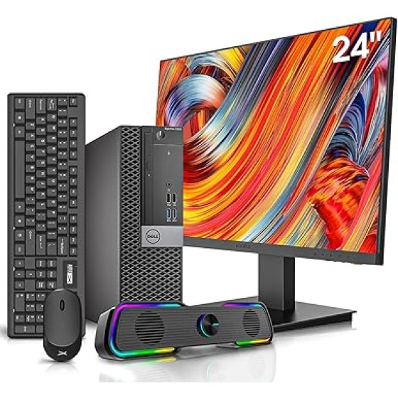 OptiPlex 5050  24  i7-6700 3.4GHz,32GB DDR4 RAM  512GB M.2 NVMe  AX200  WIFI 6,  5. 2、HDMI、DVD-RW、Windows 10 Pro